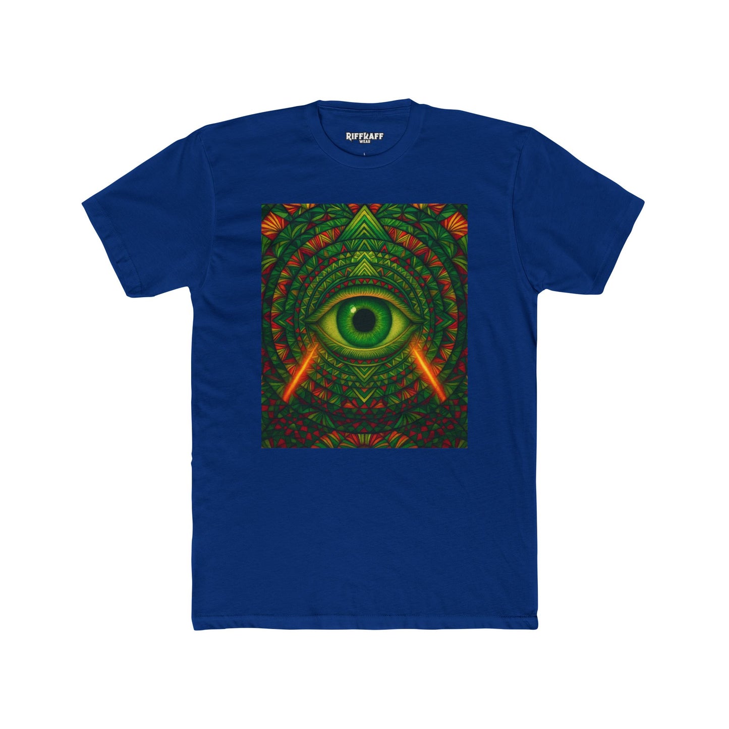 Psychedelic Eye Unisex Cotton Crew Tee - Riff Raff Wear