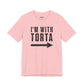 I’m With Torta Arrow Tee - Funny Family/Partner Mexican Food Shirt - Riff Rsff Wear
