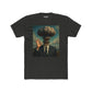 Surrealist Men's Cotton Crew Tee - Explosive Graphic Art - Riff Raff Wear