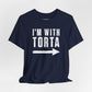 I’m With Torta Arrow Tee - Funny Family/Partner Mexican Food Shirt - Riff Rsff Wear