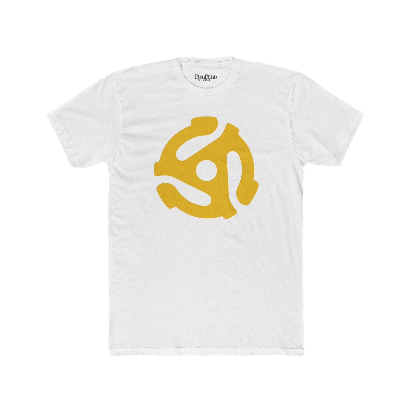 Retro Vinyl Record Unisex Cotton Crew Tee - Music Lover's Apparel - 45 Record Insert - Riff Raff Wear