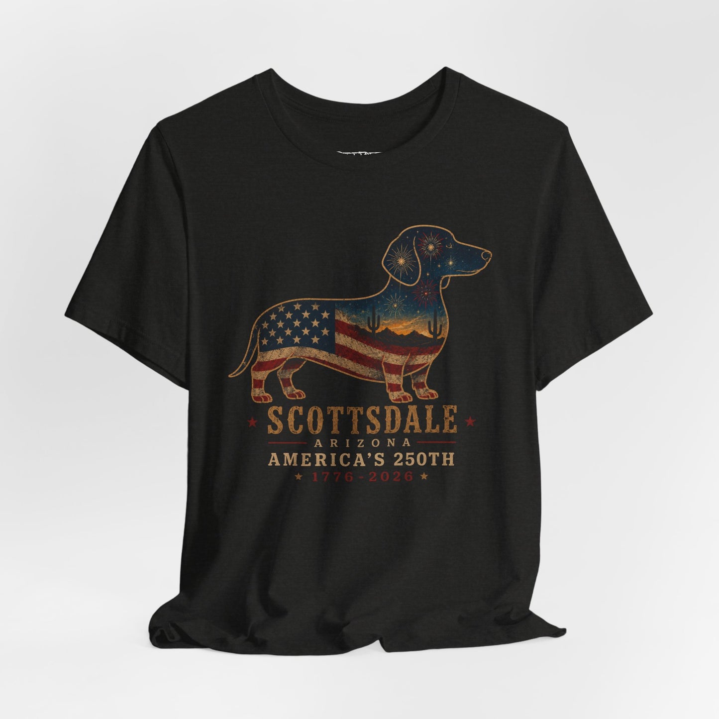 Copy of Freedom Crew Dachshund T-Shirt – Patriotic Dachshund Flag Tee