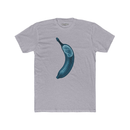 Funny Unisex Cotton Crew Tee - Brainy Banana Design - Riff Raff Wear