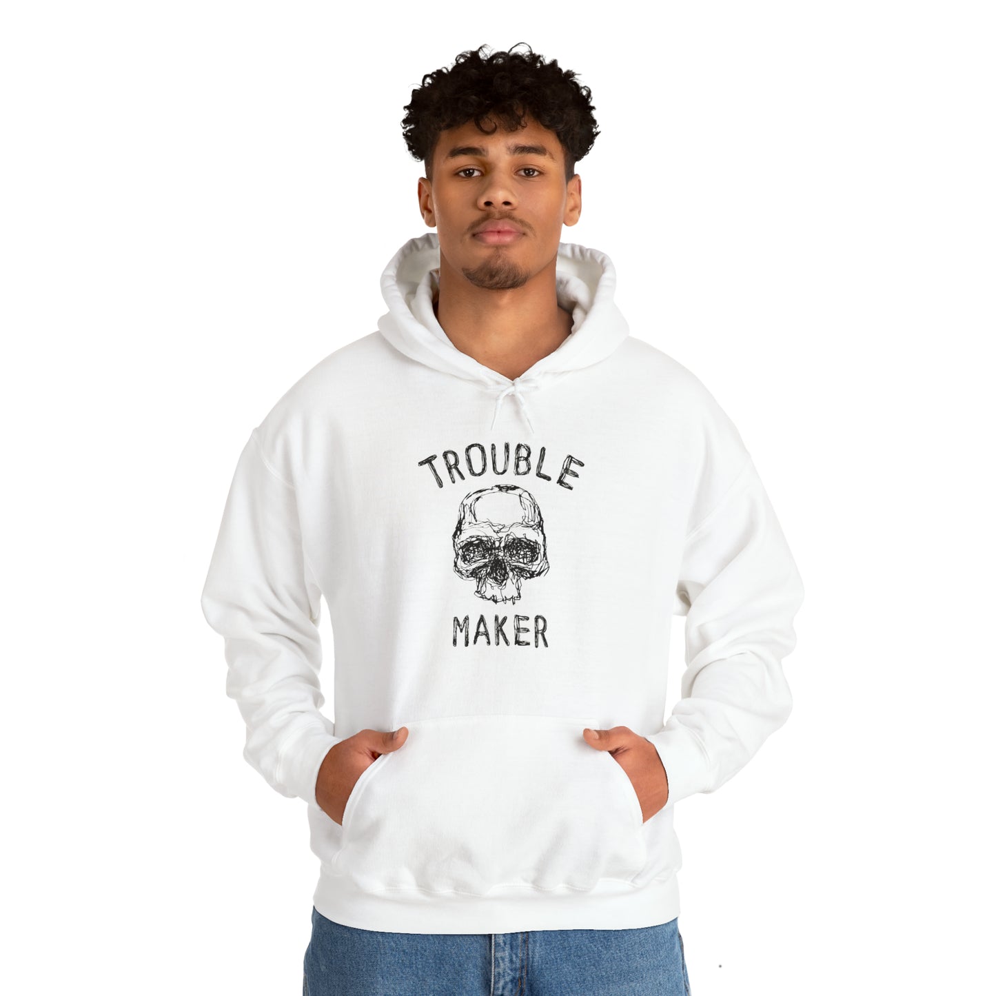 Riff Raff Wear Trouble Maker Unisex Heavy Blend™ Hooded Sweatshirt