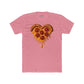Heart-Shaped Pizza Unisex Cotton Crew Tee - Fun Foodie Apparel - Riff Raff Wear
