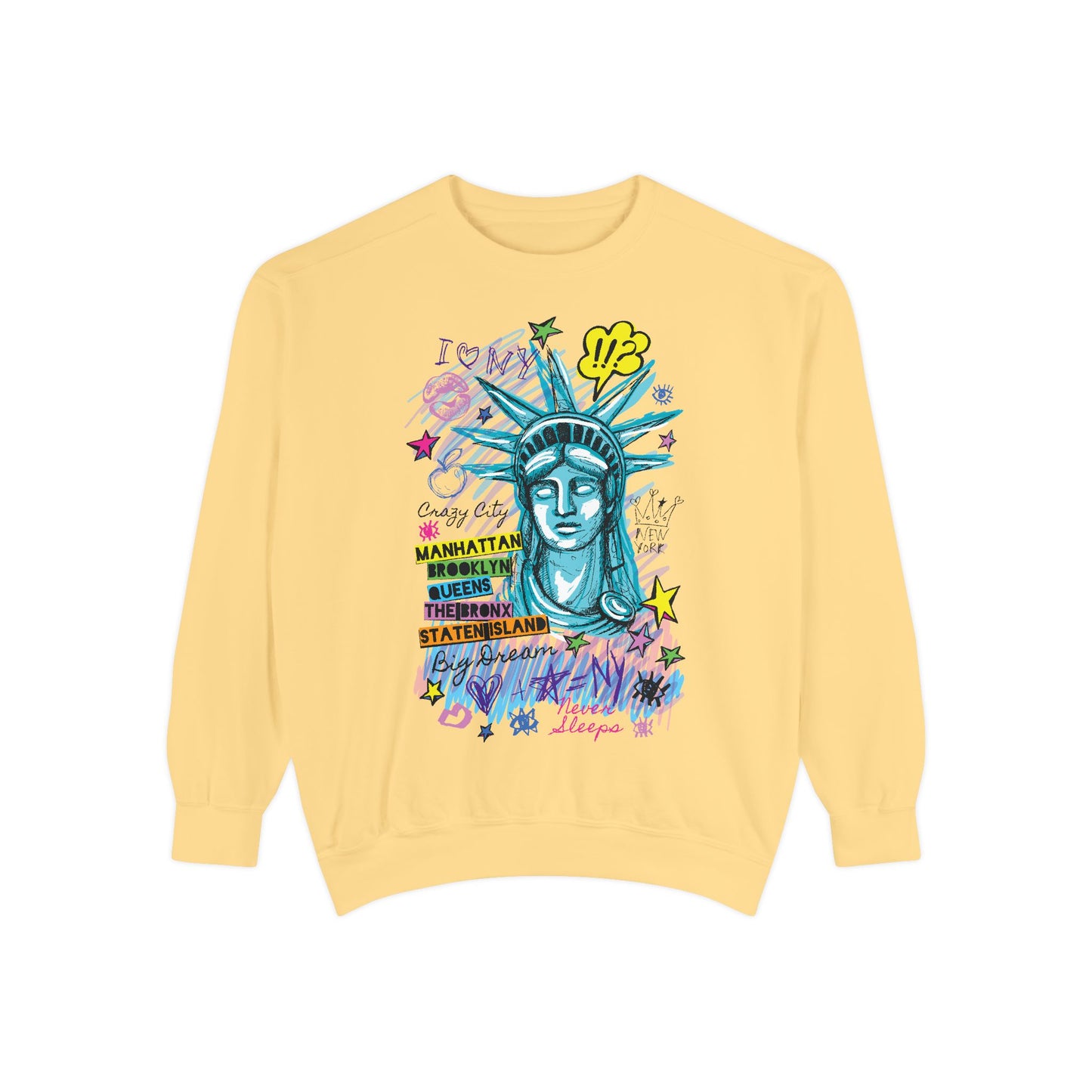 Statue of Liberty Graphic Unisex Sweatshirt - NYC Urban Style - Riff Raff Wear