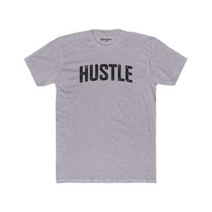 Hustle Unisex Cotton Crew Tee - Motivational Graphic T-Shirt - Riff Raff Wear - Fitness