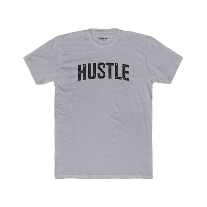 Hustle Unisex Cotton Crew Tee - Motivational Graphic T-Shirt - Riff Raff Wear - Fitness
