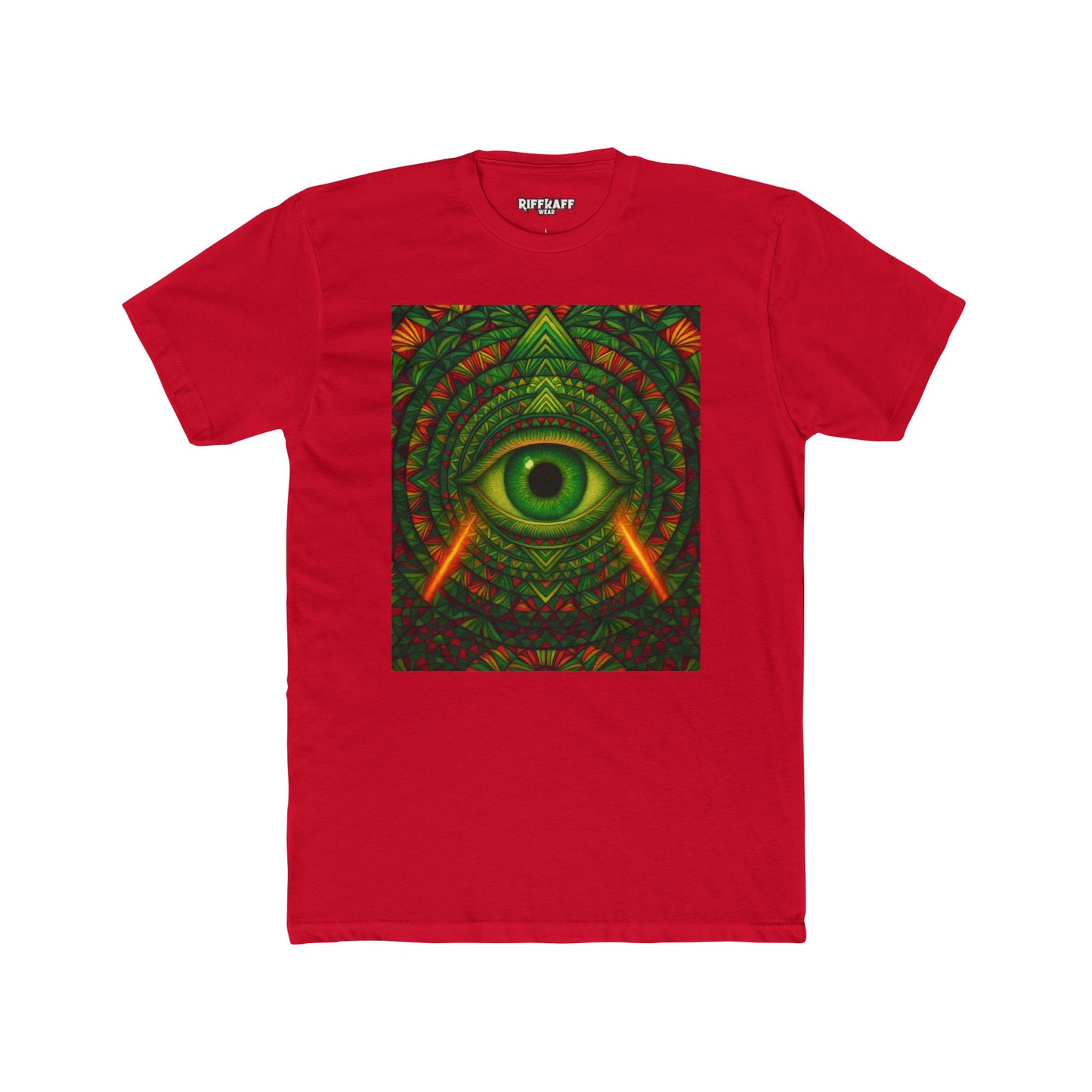 Psychedelic Eye Unisex Cotton Crew Tee - Riff Raff Wear