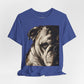 Bulldog Portrait T-Shirt Vintage Sepia Dog Graphic Tee