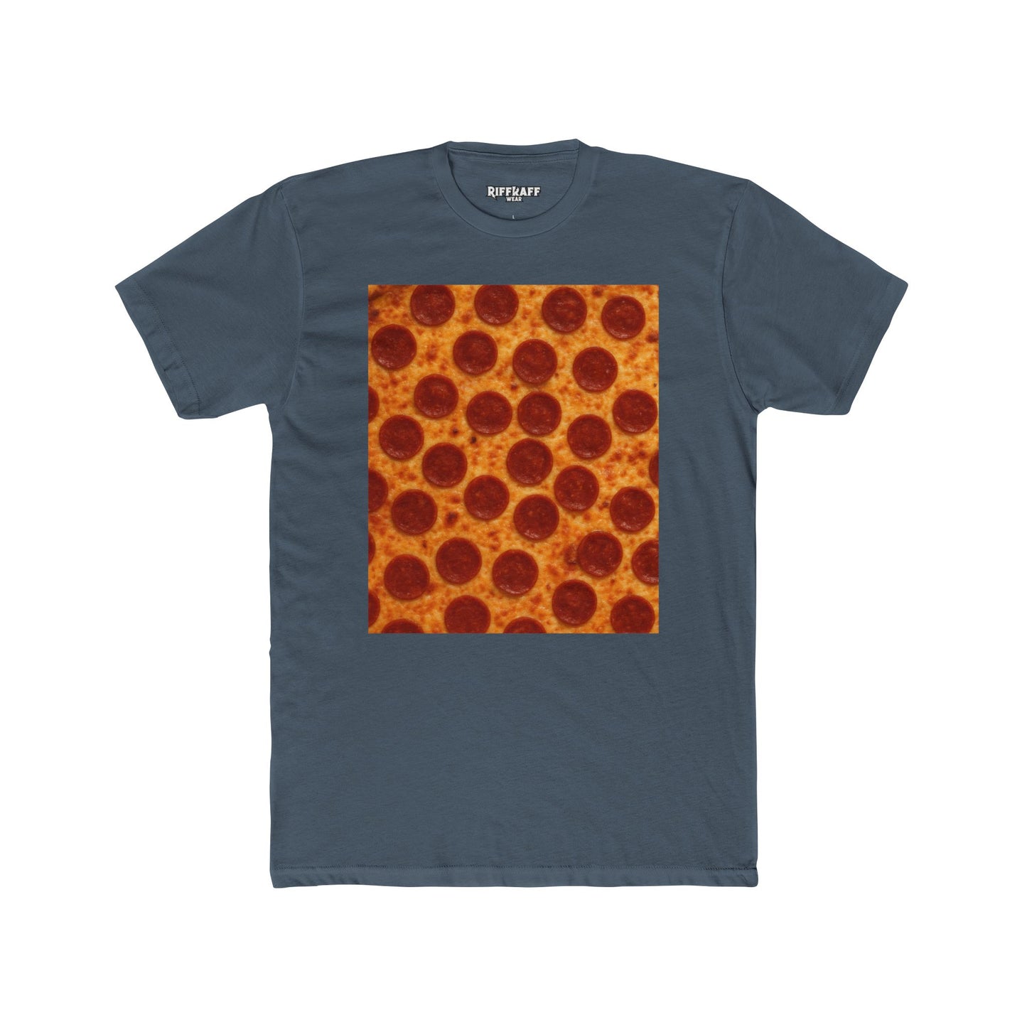 Pizza Pattern Unisex Cotton Crew Tee - Fun Foodie Fashion -Riff Raff Wear