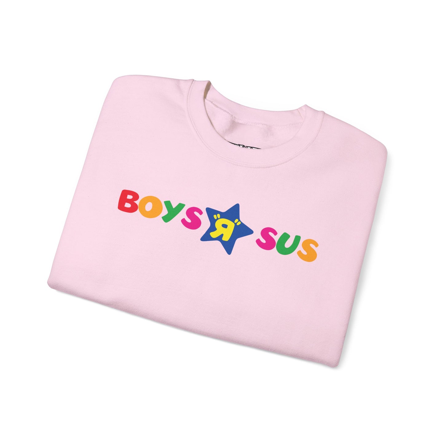 Parody Logo Series - Boys R Sus Unisex Heavy Blend Crewneck Sweatshirt - Fun and Comfortable - Riff Raff Wear
