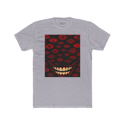Menacing Smiley Unisex Cotton Crew Tee - Bold Graphic - Riff Raff Wear