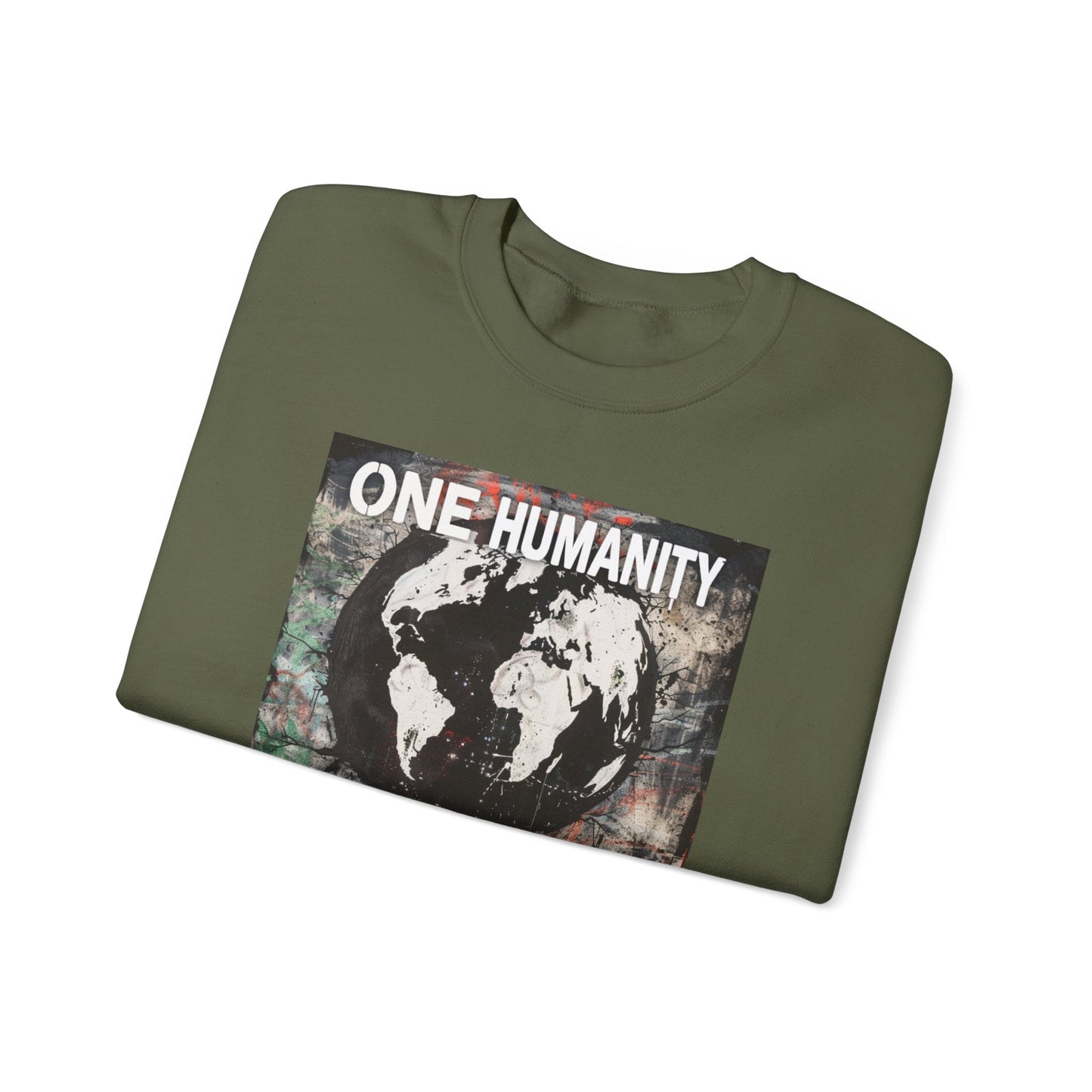 One Humanity Unisex Crewneck Sweatshirt - Comfortable & Stylish - Riff Raff Wear