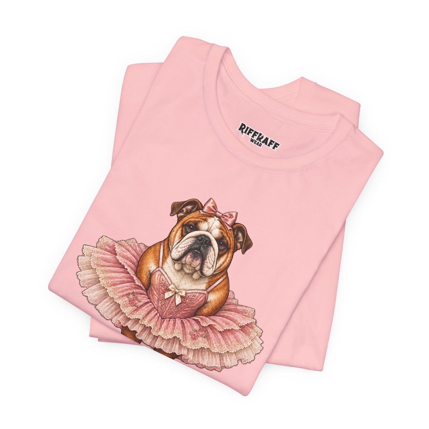 Bulldog Ballerina T-Shirt 'Torta' Cute Dog Graphic Tee
