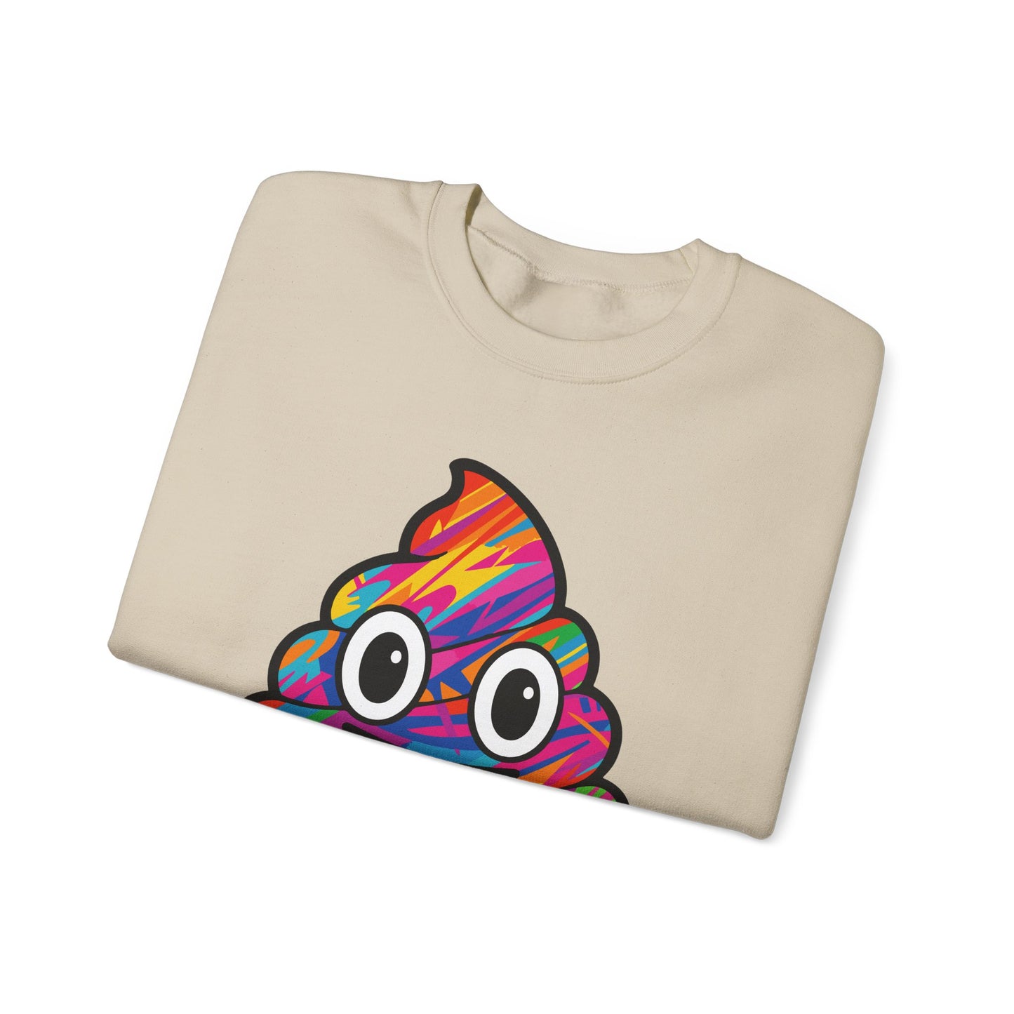 Colorful Emoji Crewneck Sweatshirt - Fun Unisex Design - Riff Raff Wear