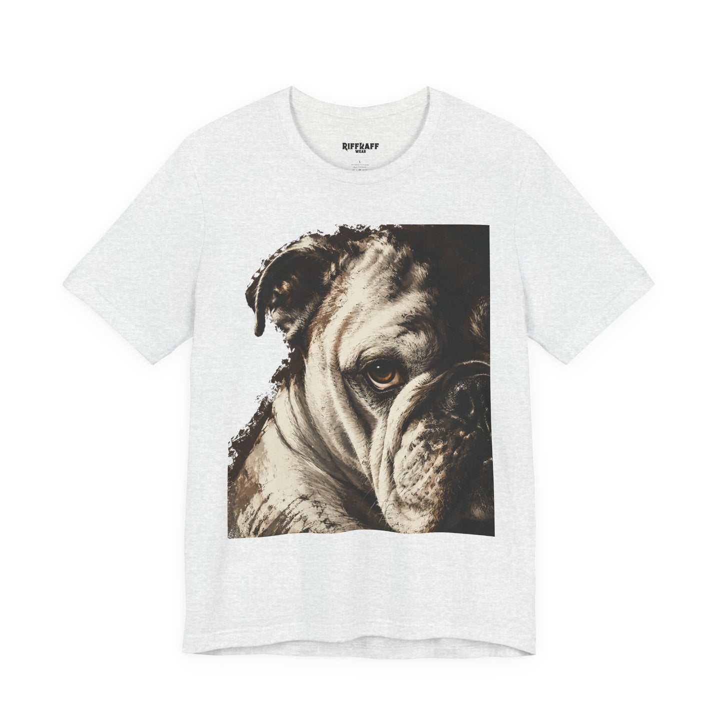 Bulldog Portrait T-Shirt Vintage Sepia Dog Graphic Tee
