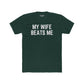 Funny Unisex Cotton Crew Tee - 'My Wife Beats Me' - Riff Raff Wear