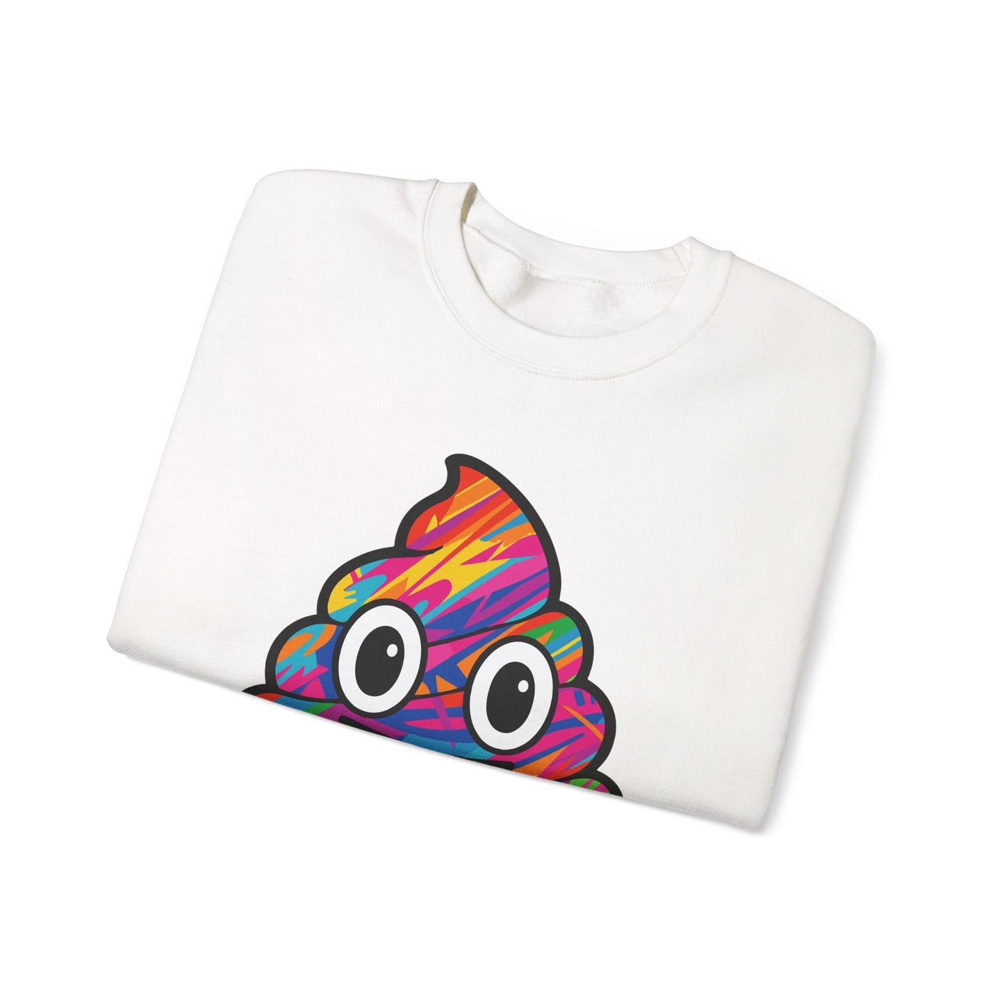 Colorful Emoji Crewneck Sweatshirt - Fun Unisex Design - Riff Raff Wear
