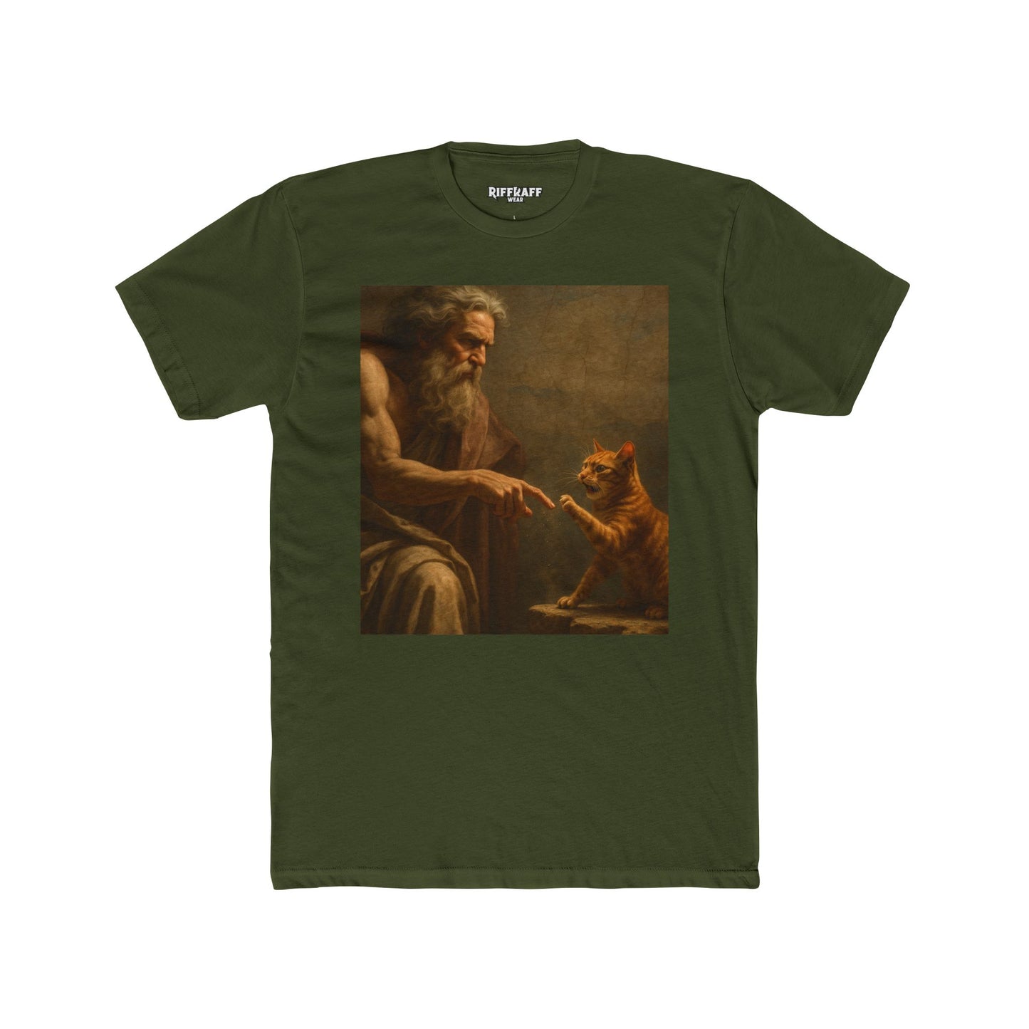 Artistic Cat and Creation Unisex Cotton Crew Tee - Riff Raff Wear