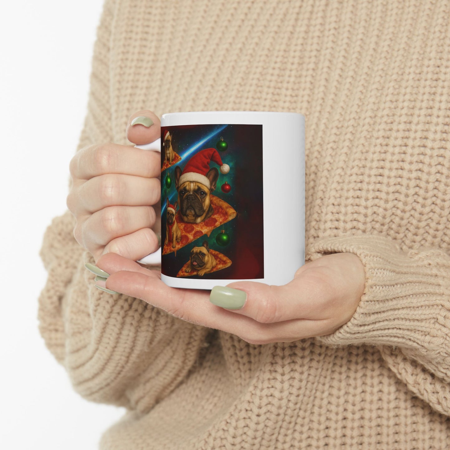 Festive Holiday Ceramic Mug with Christmas Tree Design, Cozy Drinkware Gift for Coffee Lovers, Winter Wonderland Decor, 11oz 15oz - Riff Raff Wear