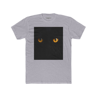 Mystical Cat Eyes Unisex Cotton Crew Tee - Perfect for Cat Lovers - Riff Raff Wear