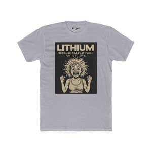 Lithium Unisex Cotton Crew Tee - Fun & Quirky Statement Shirt - OverRx - Riff Raff Wear