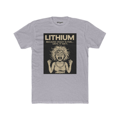 Lithium Unisex Cotton Crew Tee - Fun & Quirky Statement Shirt - OverRx - Riff Raff Wear