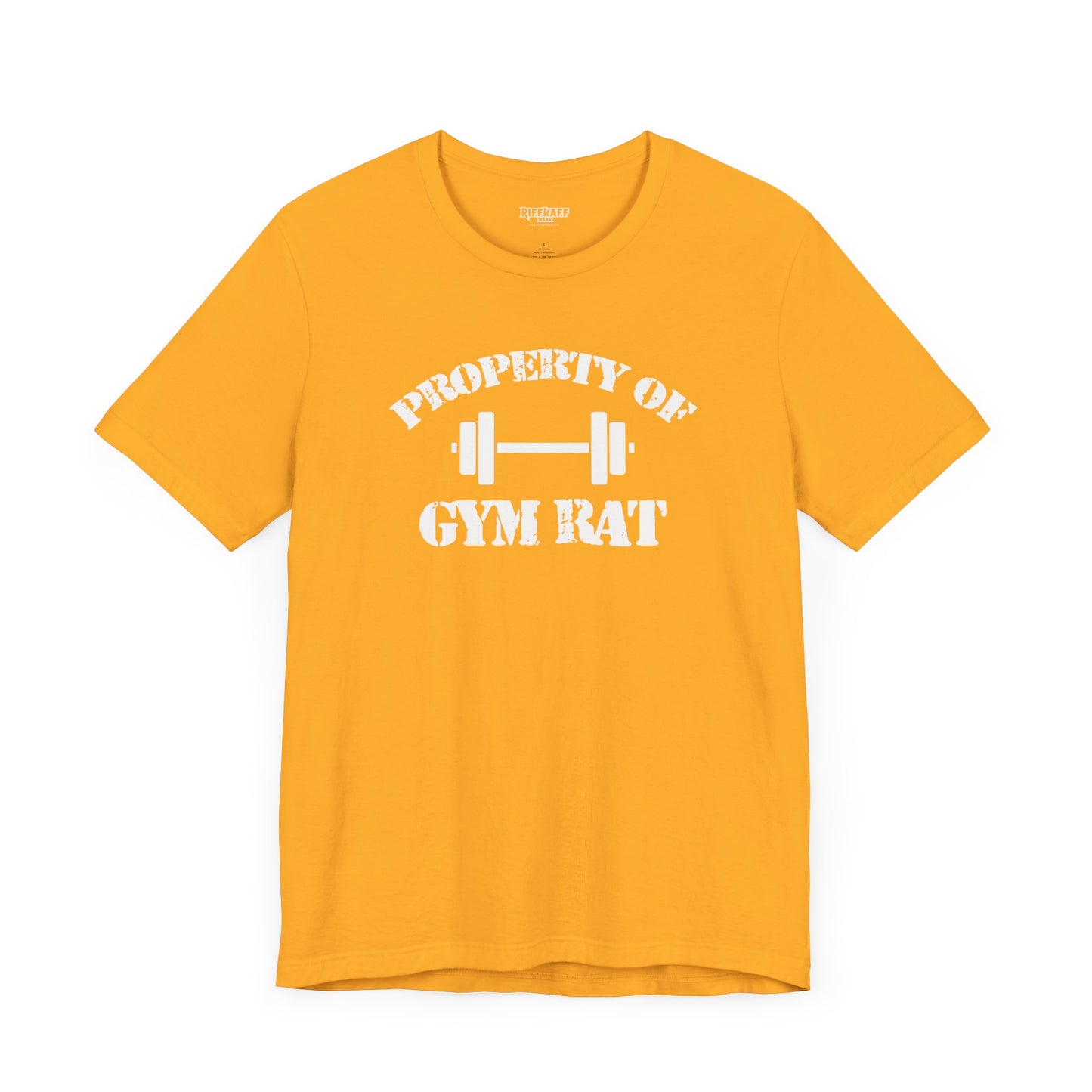 Riff Raff Wear Property of Gym Ratt Unisex Jersey Short Sleeve Tee