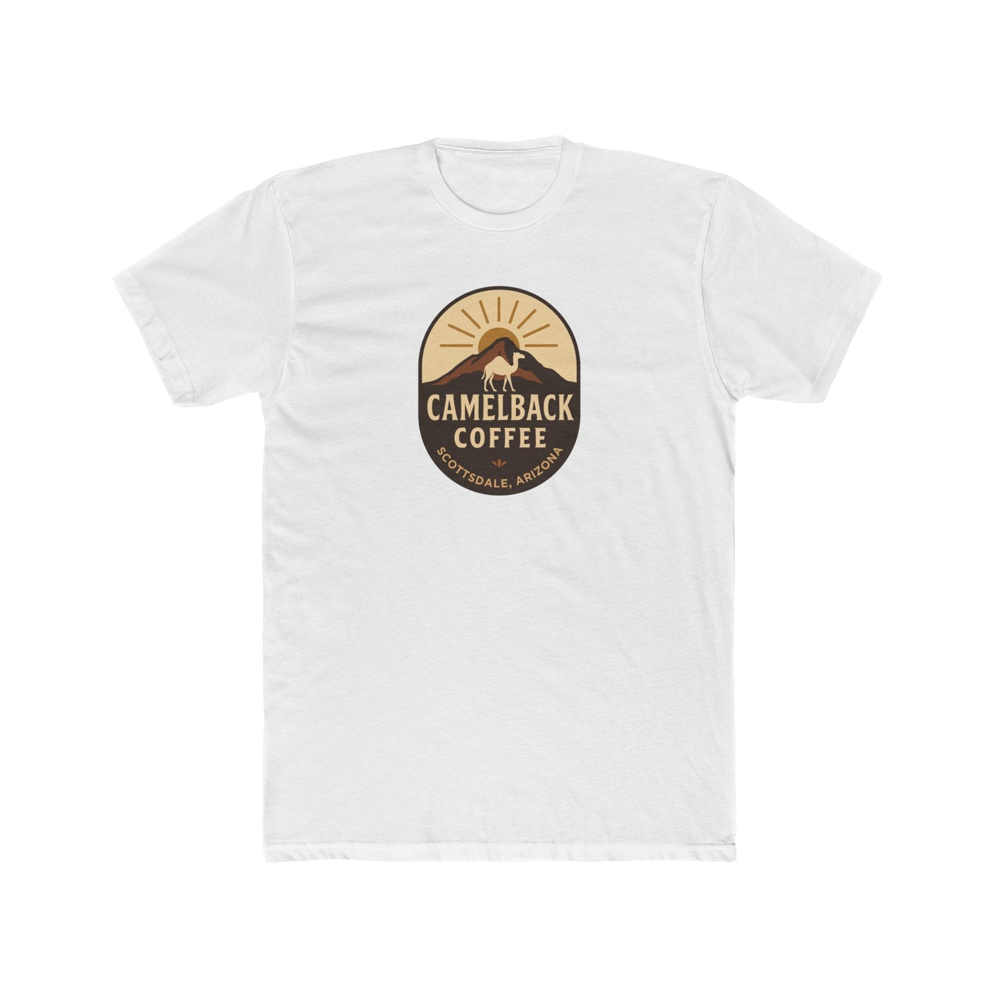 Coffee Lover Unisex Cotton Crew Tee, Casual Shirt, Vintage Coffee Camelback Coffee Old Town Scottsdale