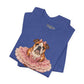 Bulldog Ballerina T-Shirt 'Torta' Cute Dog Graphic Tee