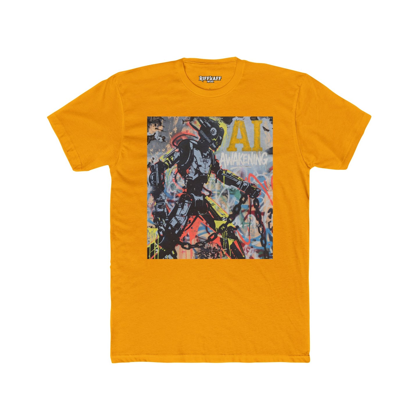 AI Awakening Graphic Unisex Cotton Crew Tee - Riff Raff Wear