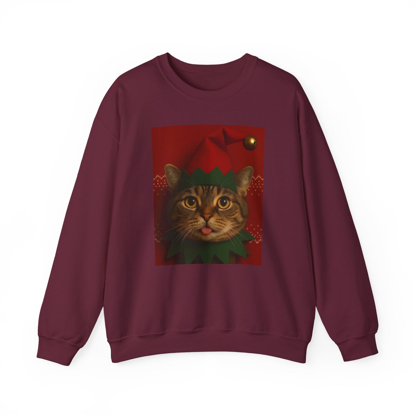 Cute Cat Christmas Sweatshirt, Holiday Sweater, Unisex Crewneck, Gift for Cat Lovers, Festive Apparel, Cozy Winter Wear - Riff Raff Wear