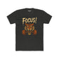 Focus Tiger Unisex Cotton Crew Tee - Motivational Fitness Shirt - Riff Raff Wear