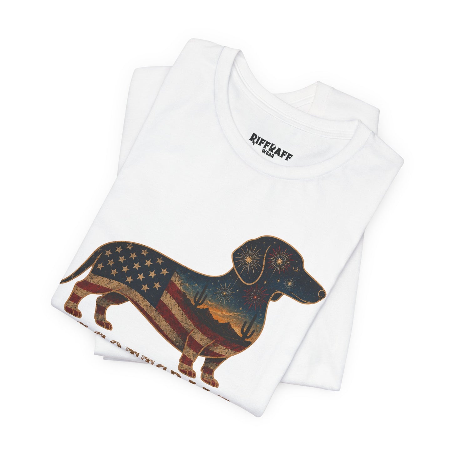 Copy of Freedom Crew Dachshund T-Shirt – Patriotic Dachshund Flag Tee