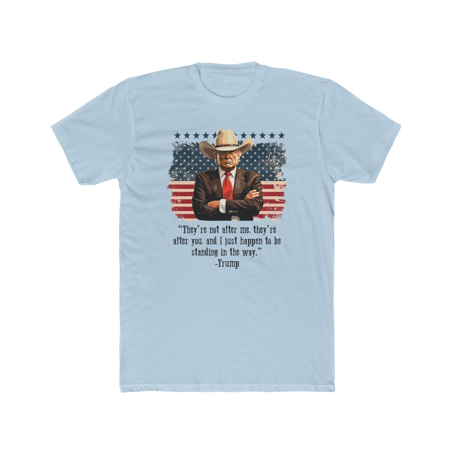 Riff Raff Wear Standing In The Way Trump Unisex Cotton Crew Tee