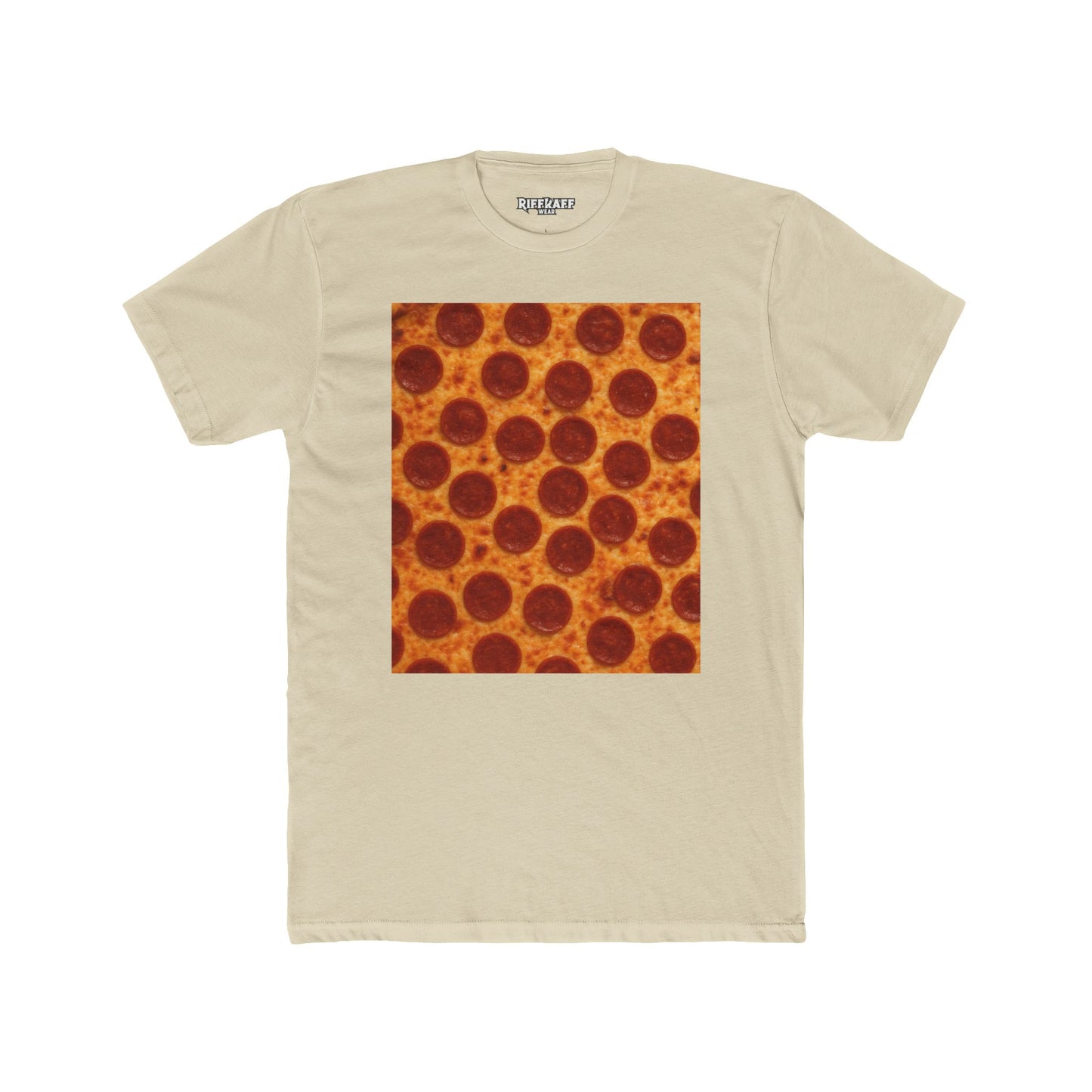Pizza Pattern Unisex Cotton Crew Tee - Fun Foodie Fashion -Riff Raff Wear