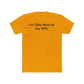 Funny Unisex Cotton Crew Tee - "I’m Only Here for the WiFi" - Riff Raff Wear
