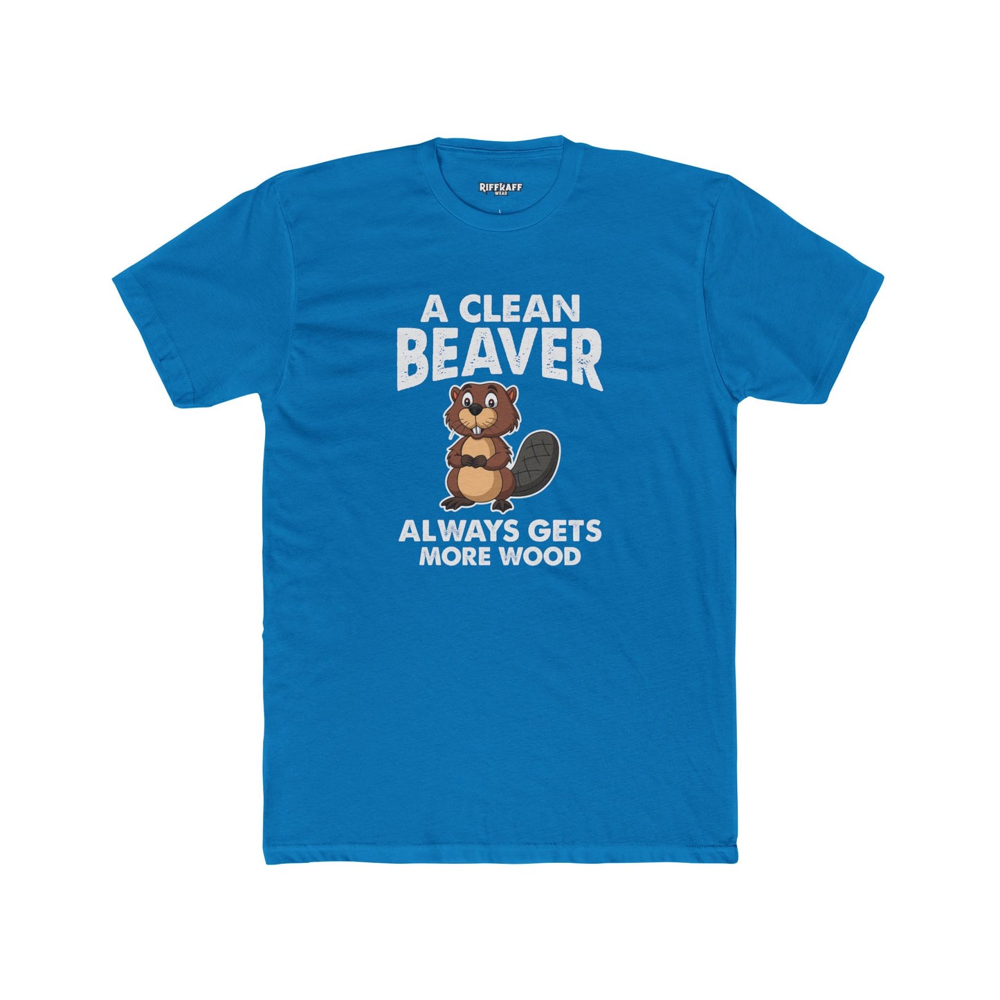 A Clean Beaver Graphic Tee - Fun and Quirky Cotton Crew for Nature Lovers - Riff Raff Wear