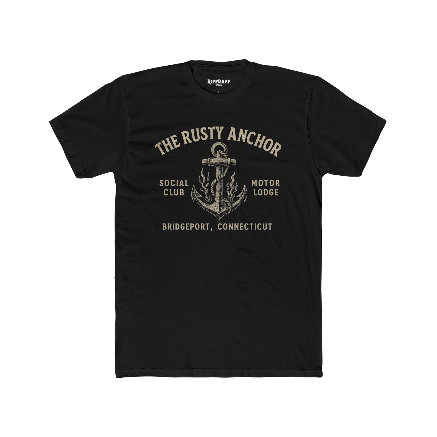 Rusty Anchor Unisex Cotton Crew Tee - Fun Nautical Humor Tee for Beach Lovers - Riff Raff Underground