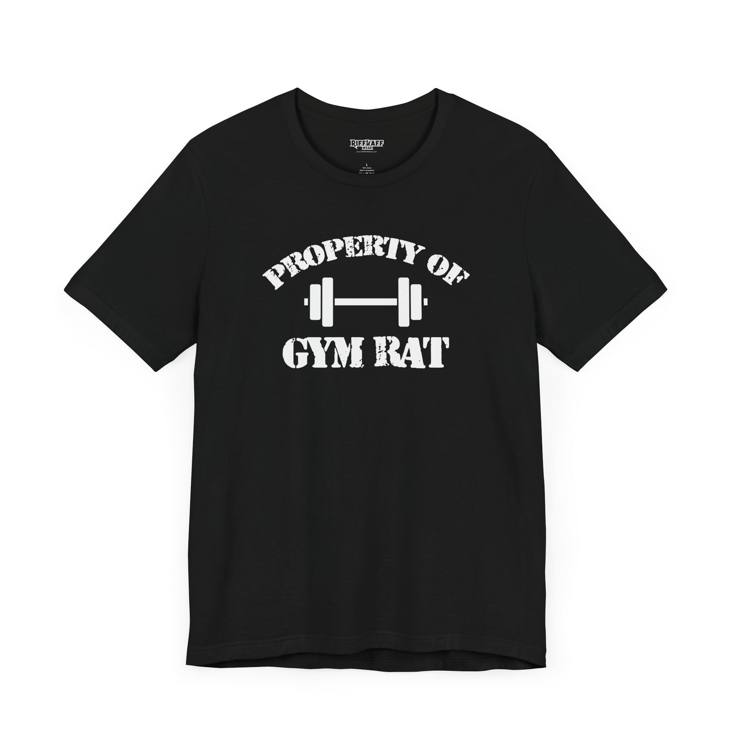 Riff Raff Wear Property of Gym Ratt Unisex Jersey Short Sleeve Tee