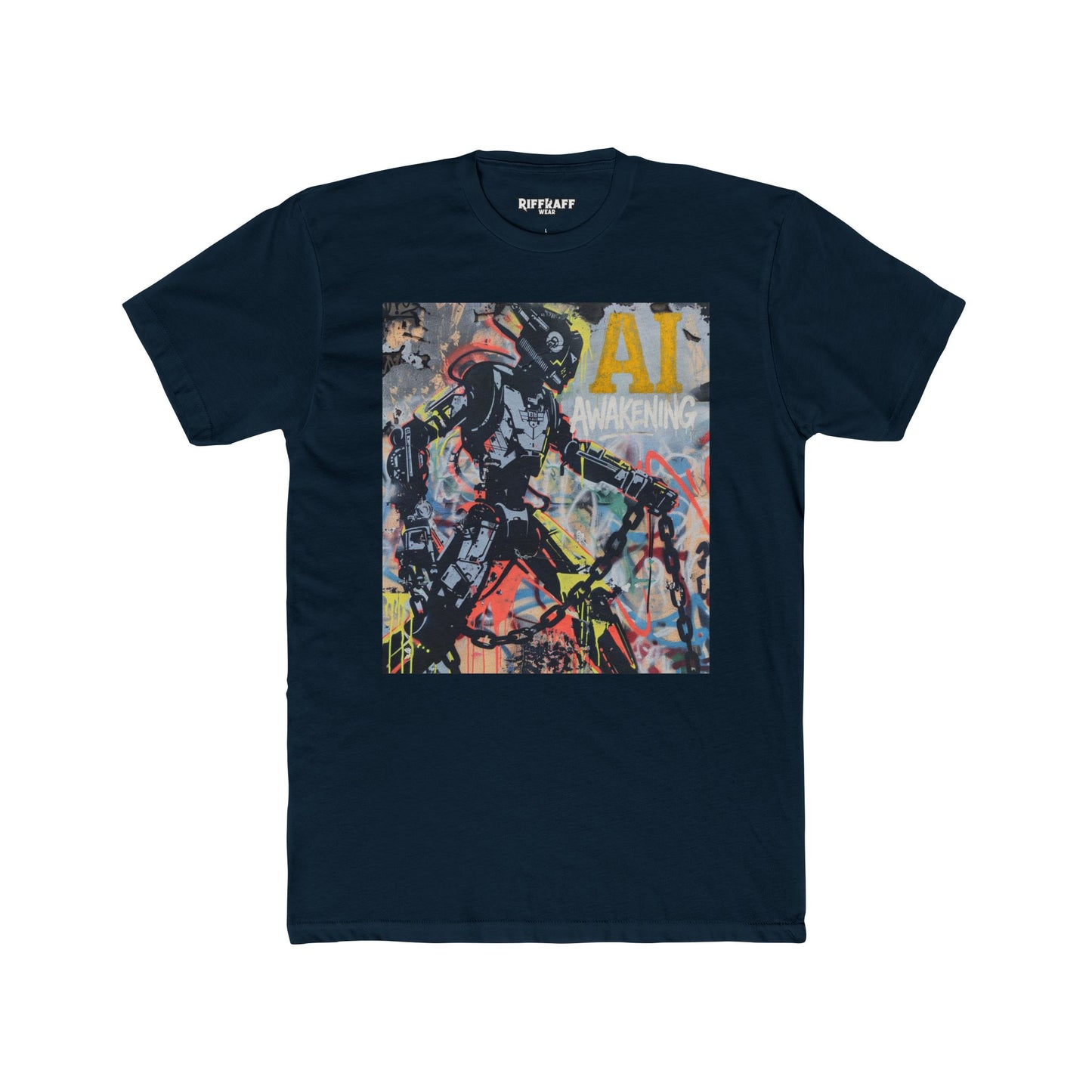 AI Awakening Graphic Unisex Cotton Crew Tee - Riff Raff Wear