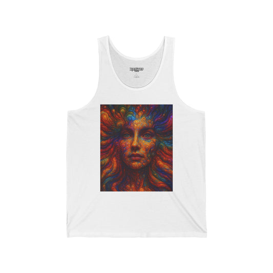 Colorful Artistic Unisex Jersey Tank - Vibrant Design for Creative Souls - Riff Raff Wear