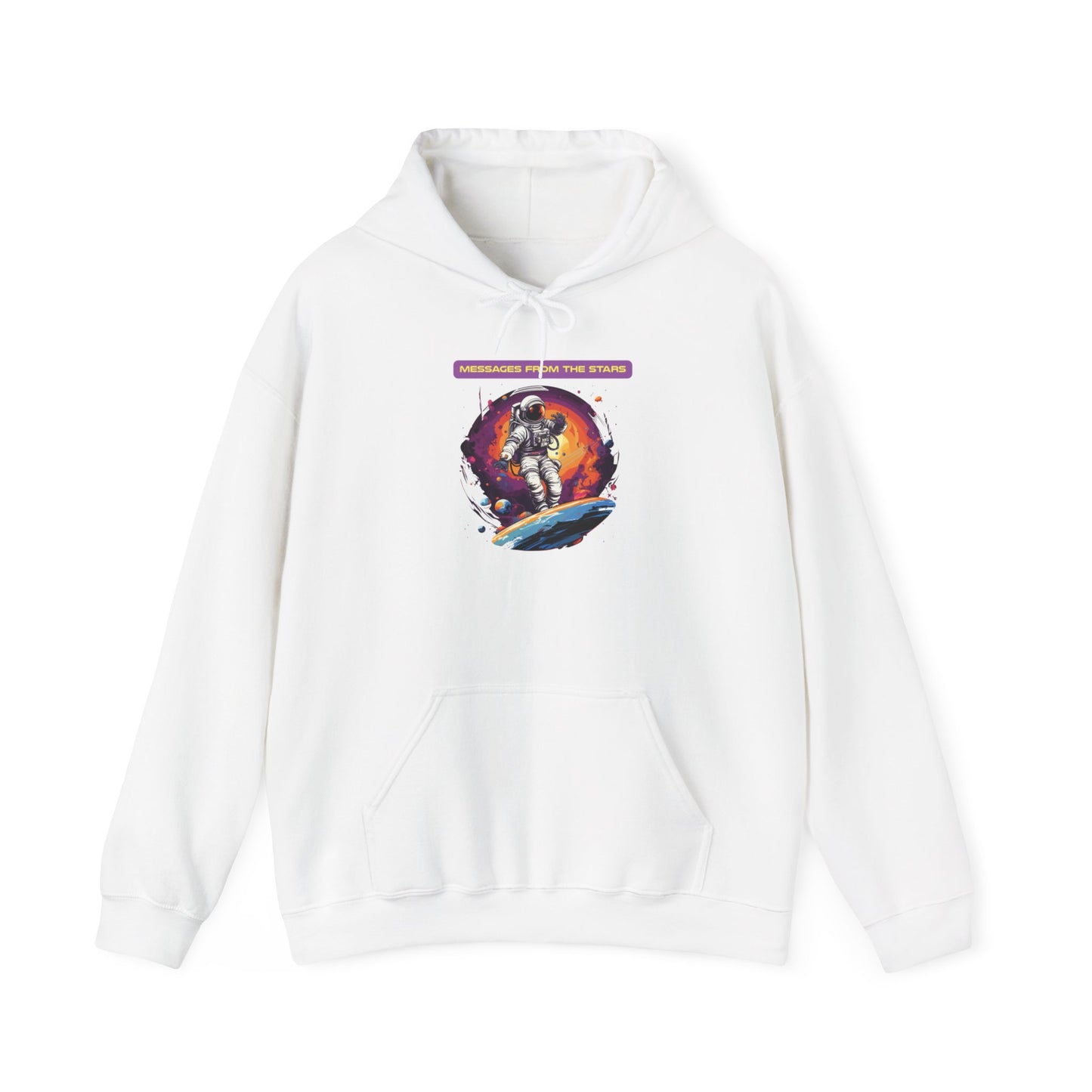 Riff Raff Wear Astronaut Messages From The Stars Unisex Heavy Blend™ Hooded Sweatshirt