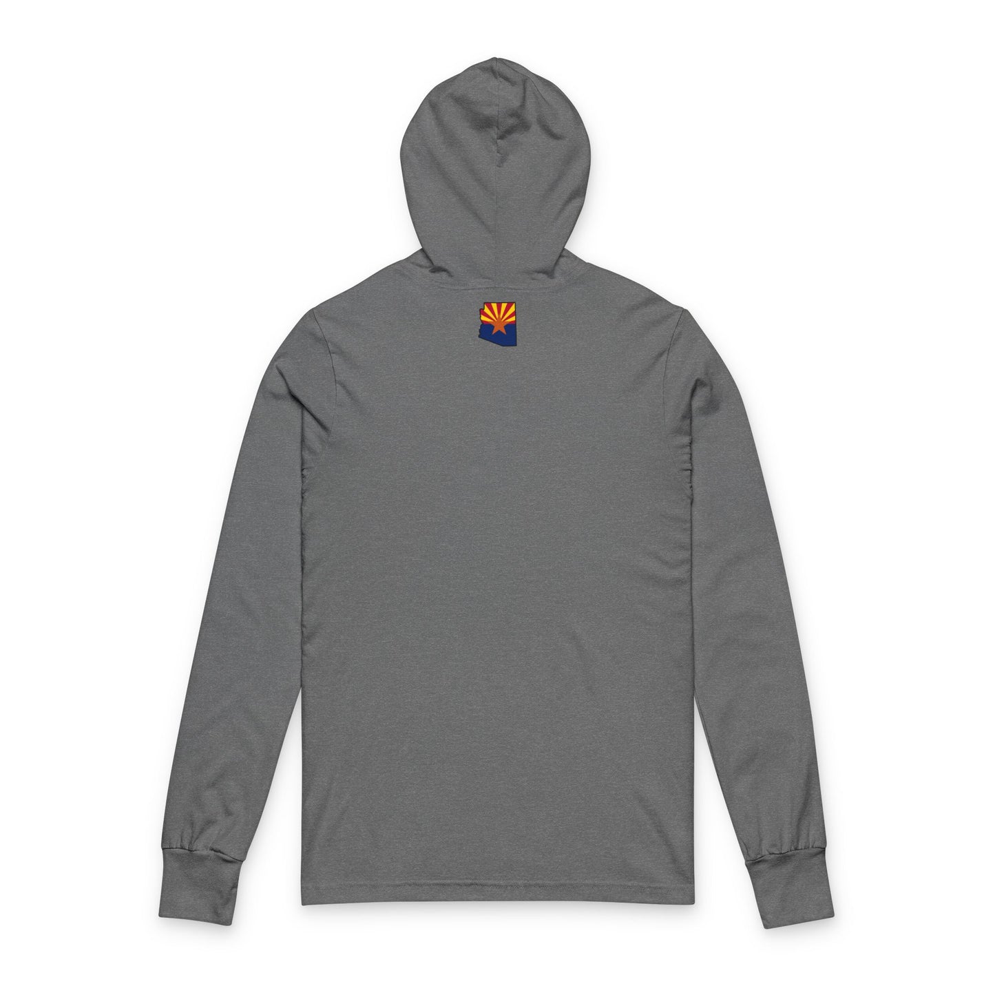 Hooded Long Sleeve Tee — Camelback Mountain Sunset Graphic