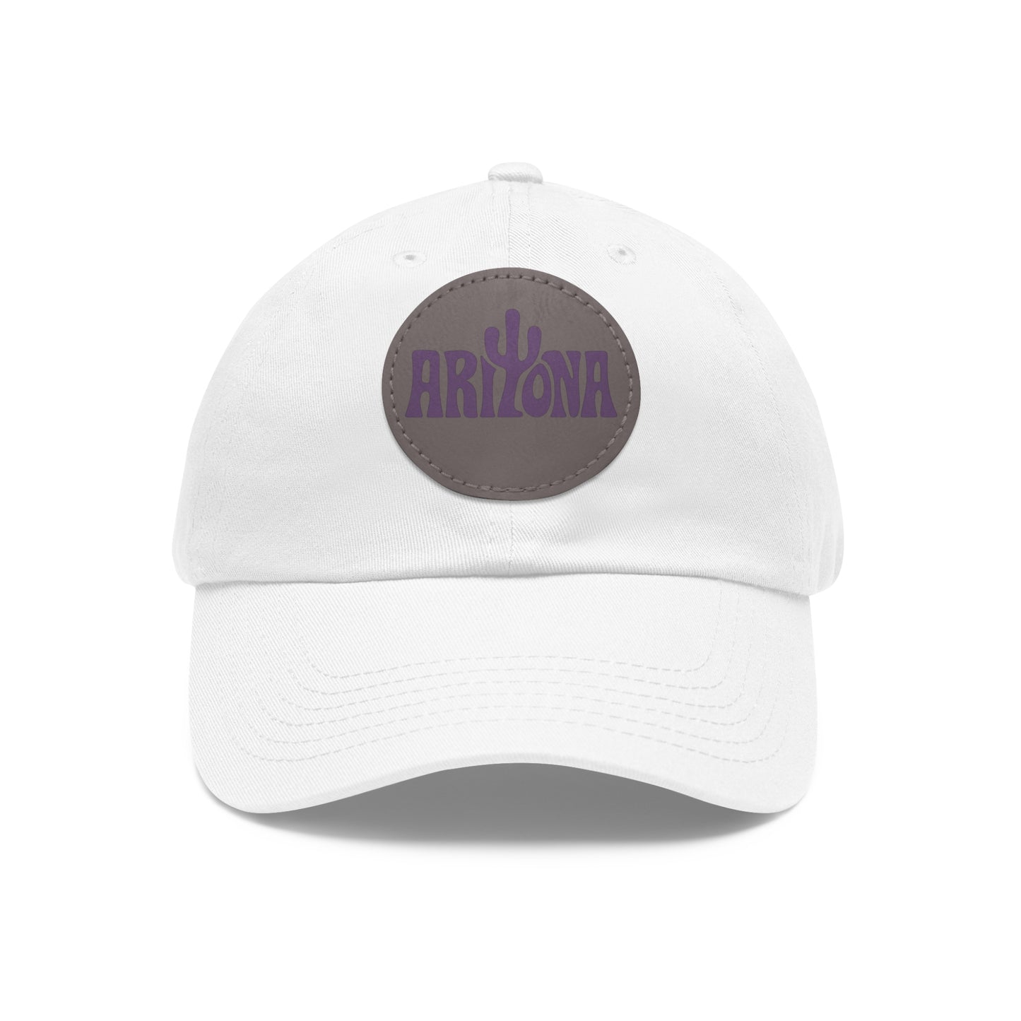 Arizona Dad Hat with Leather Patch - Casual & Stylish Cap