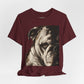 Bulldog Portrait T-Shirt Vintage Sepia Dog Graphic Tee
