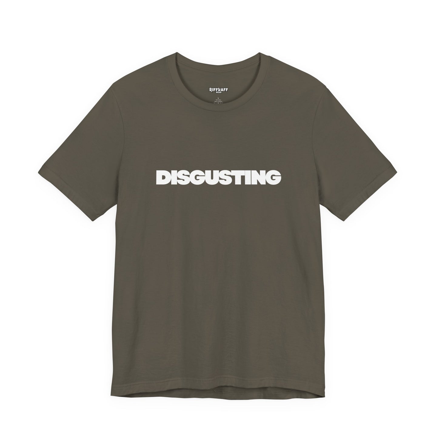 DISGUSTING Graphic Tee — Bold Text Statement T-Shirt