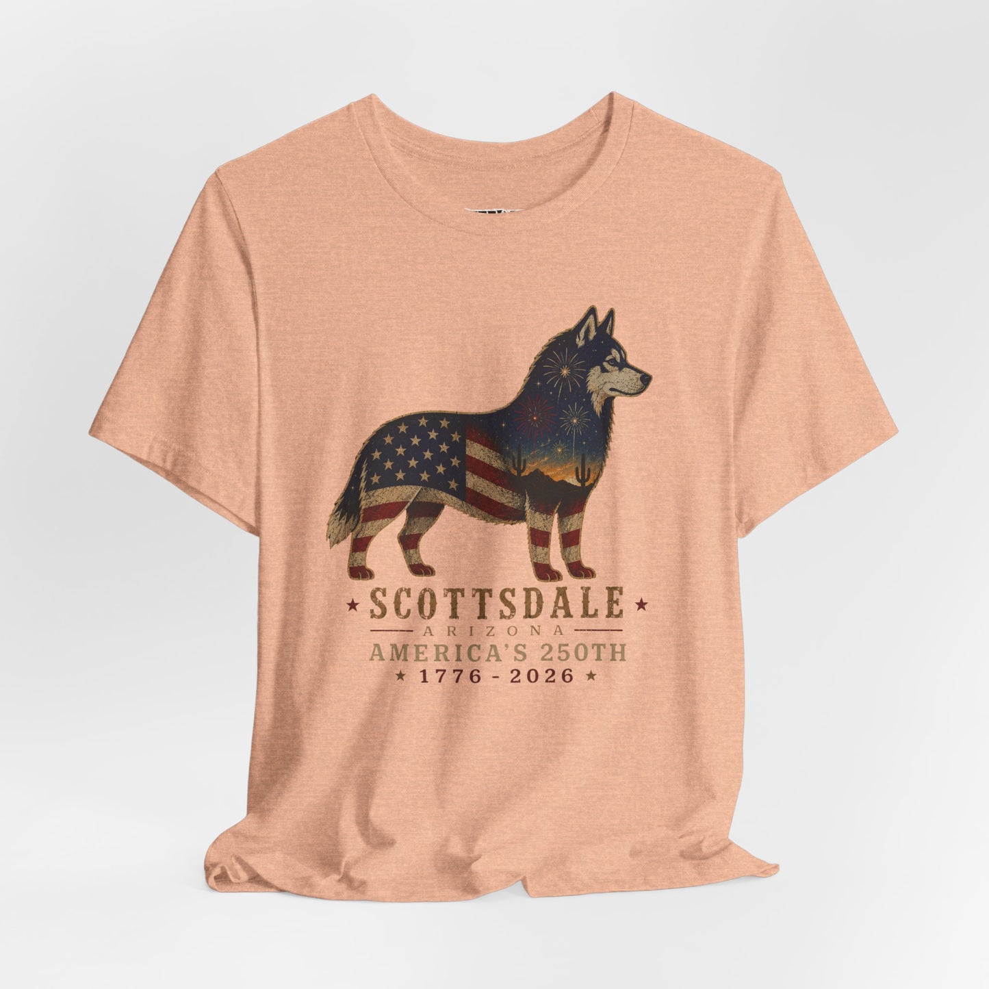 Freedom Crew T-Shirt – Patriotic Husky Flag Tee
