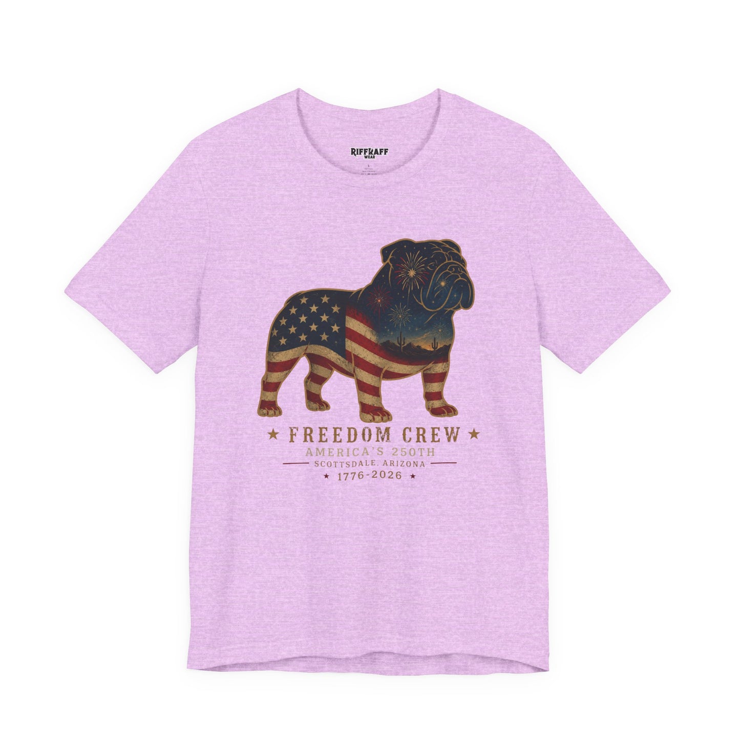 Freedom Crew English Bull Dog T-Shirt – Patriotic Bulldog Flag Tee